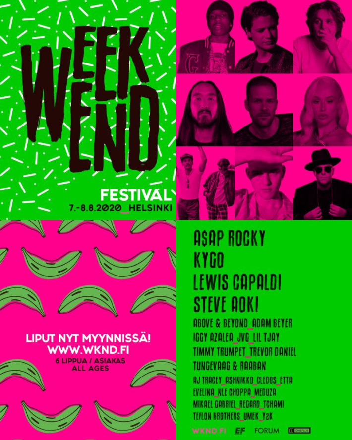 WEEKEND FESTIVAL 7-8.08.2021 7 августа, суббота, в 12:00